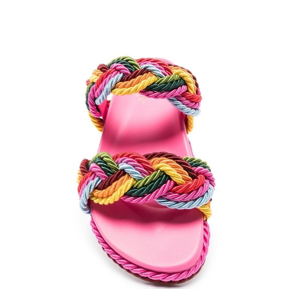 New Valentino Garavani Rockstud Rainbow sandals Size 37.